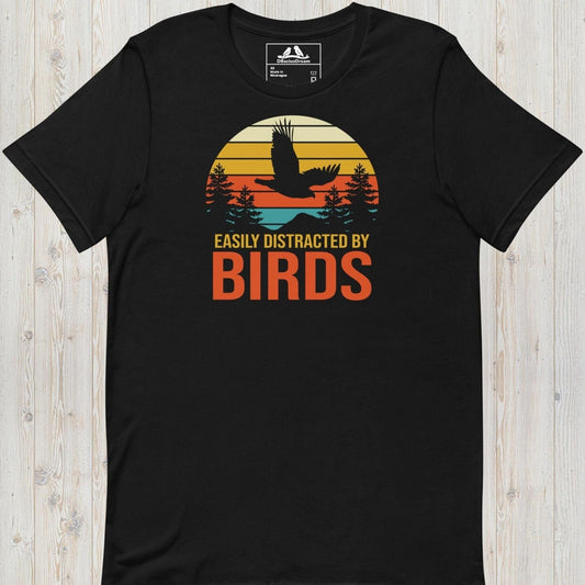 Easily Distracted By Birds Unisex t-shirt