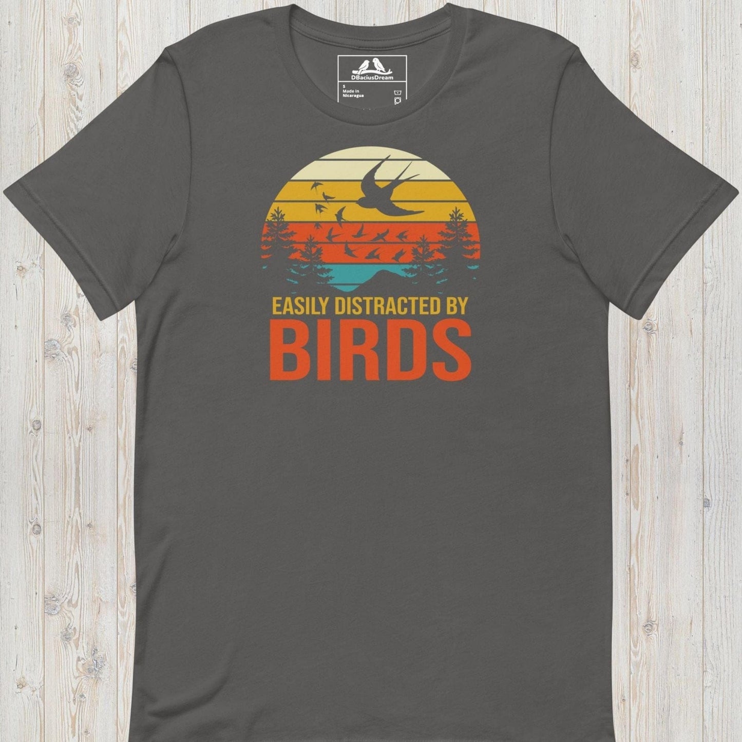 Easily Distracted By Birds Unisex t-shirt