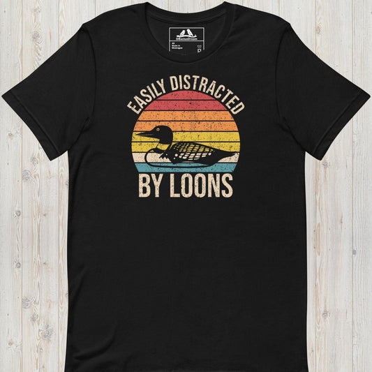 Easily Distracted By Loons  Unisex t-shirt