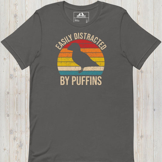 Easily Distracted By Puffins Unisex t-shirt