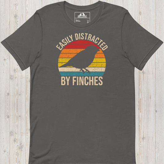 Easily Distracted By Finches Unisex t-shirt