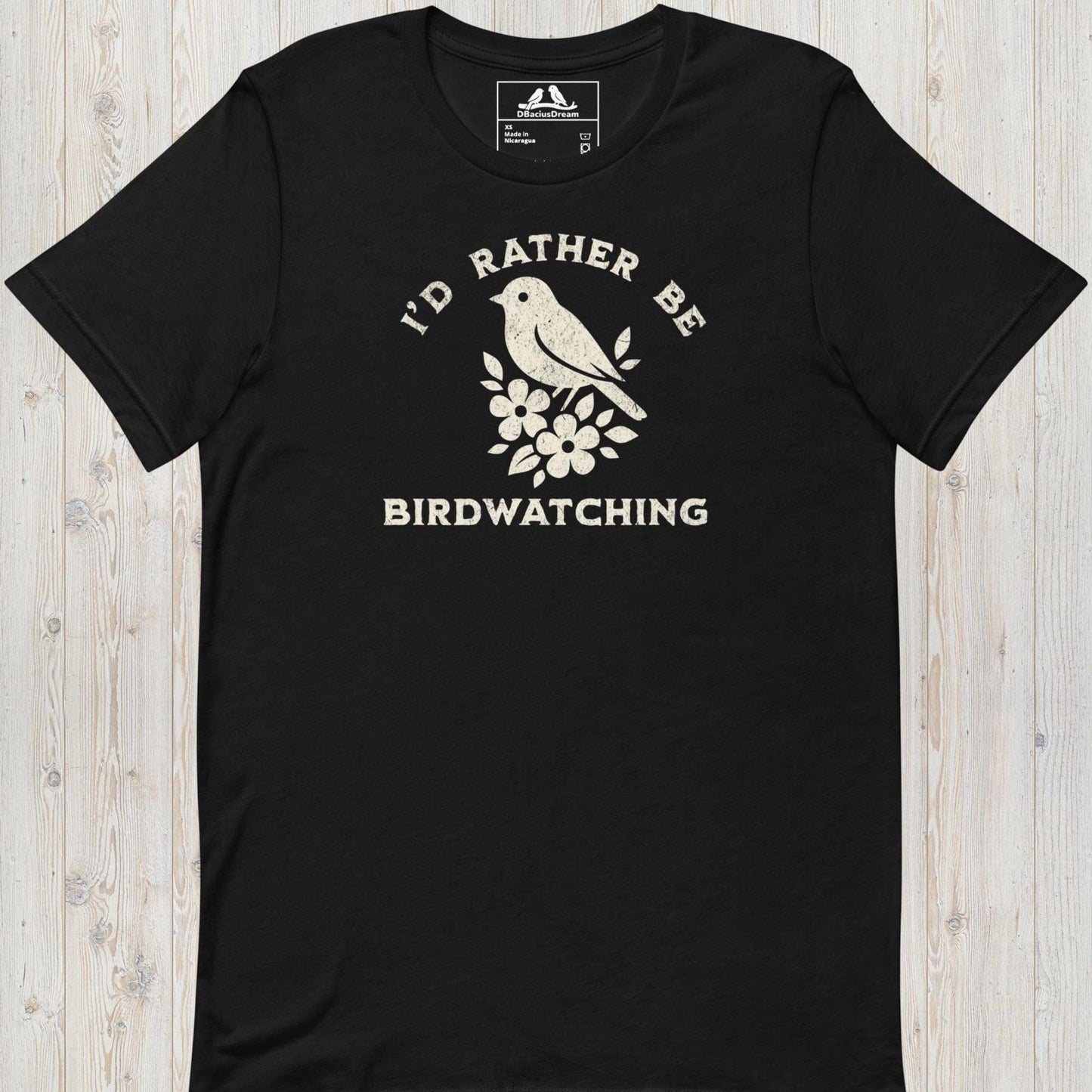 I´d Rather Be Birdwatching Unisex t-shirt