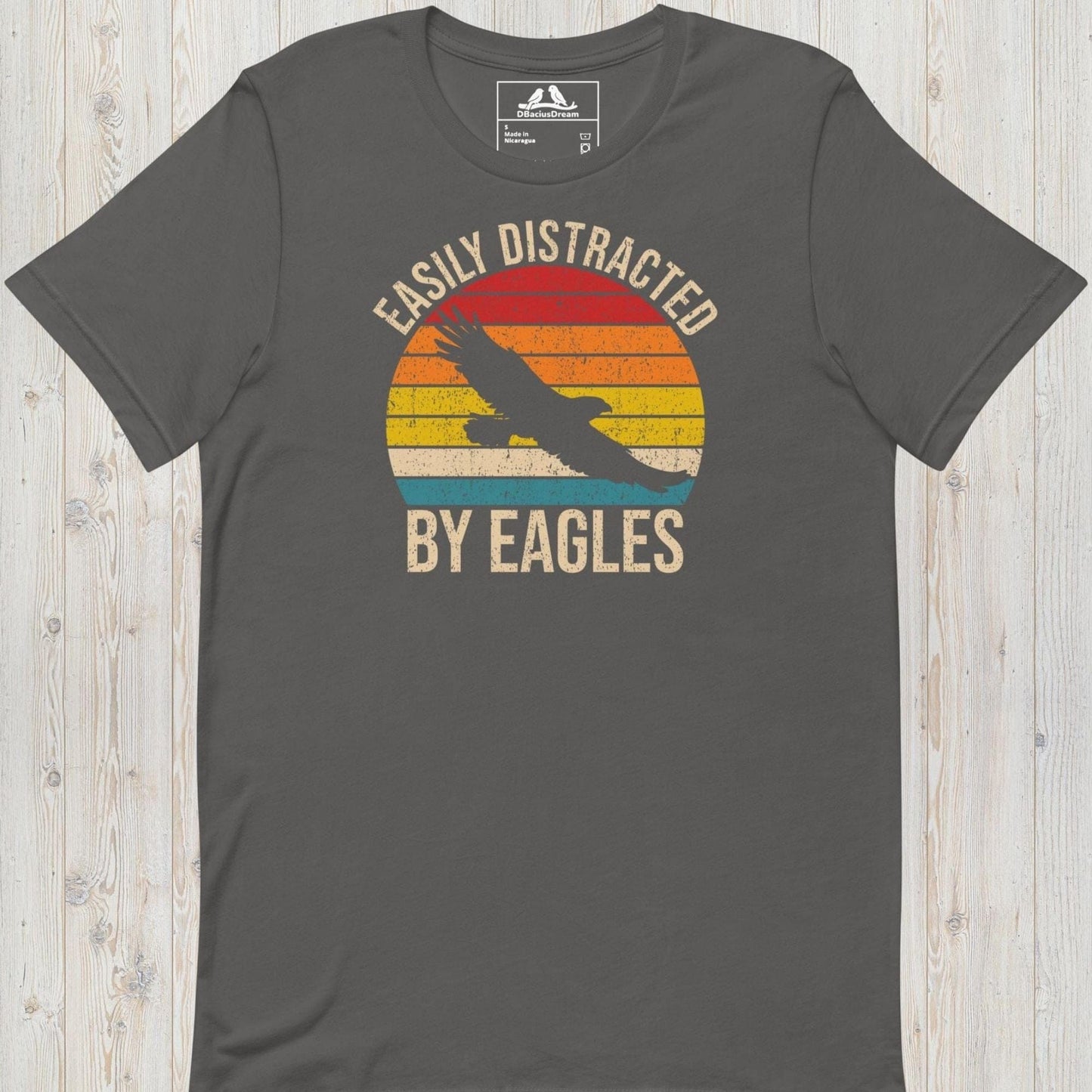 Easily Distracted By Eagles Unisex t-shirt