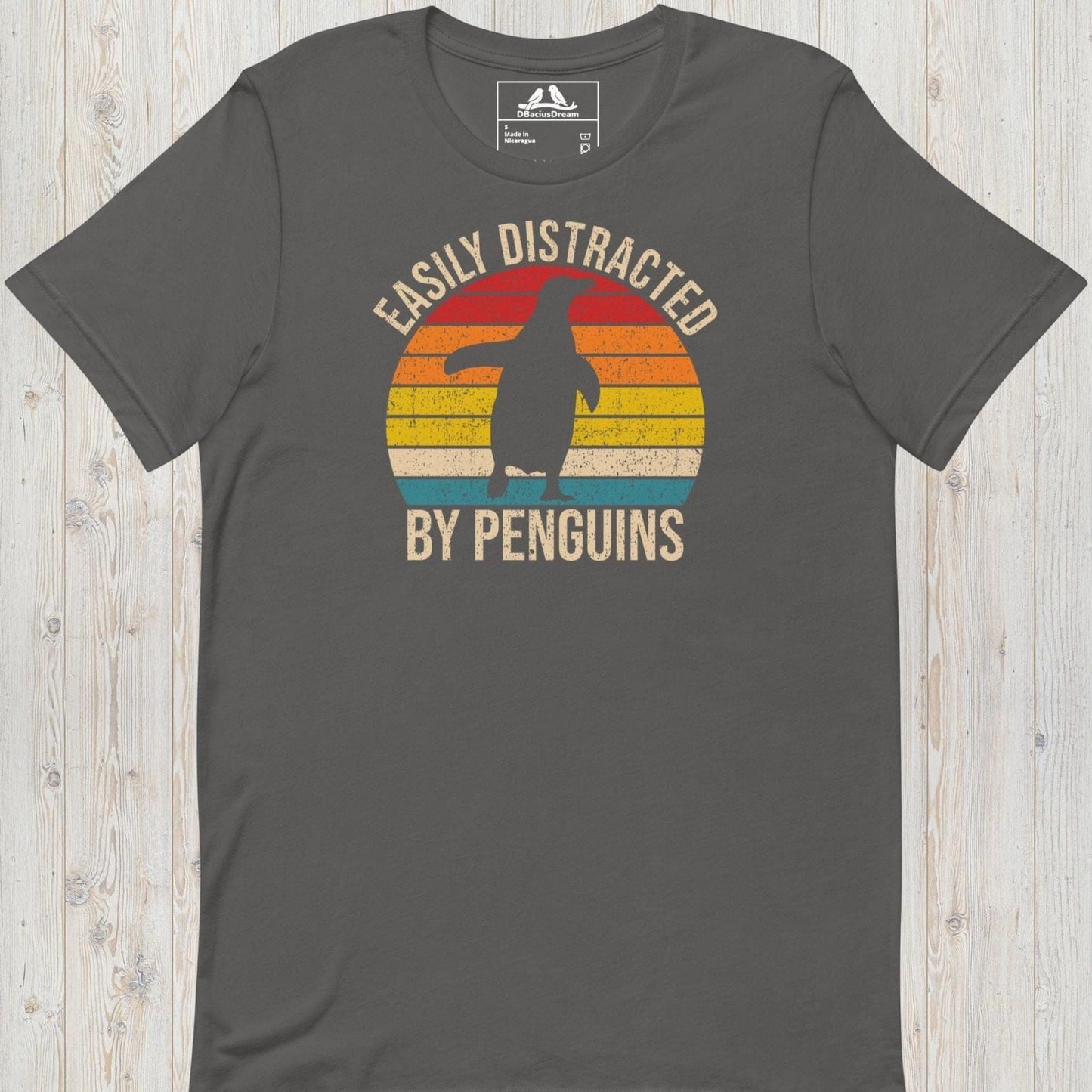 Easily Distracted By Penguins  Unisex t-shirt