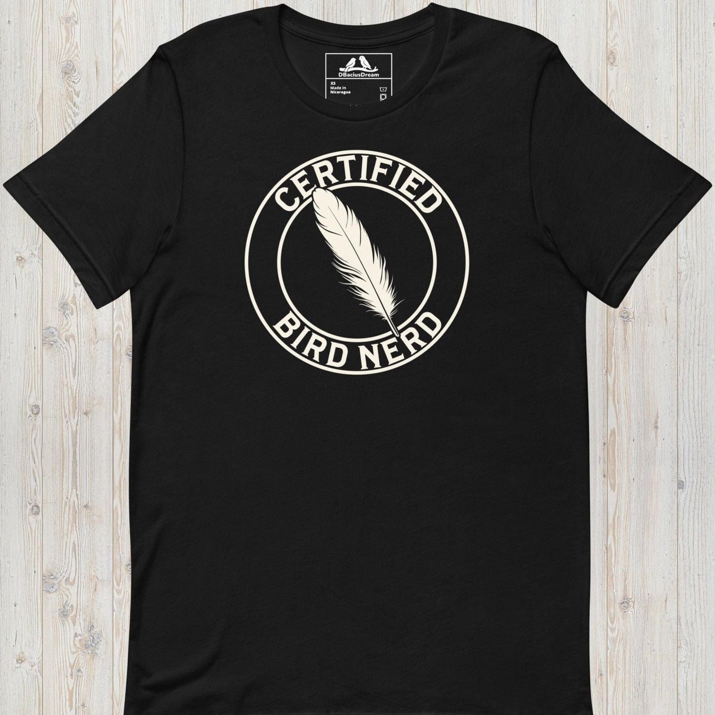 Certified Bird Nerd Unisex t-shirt