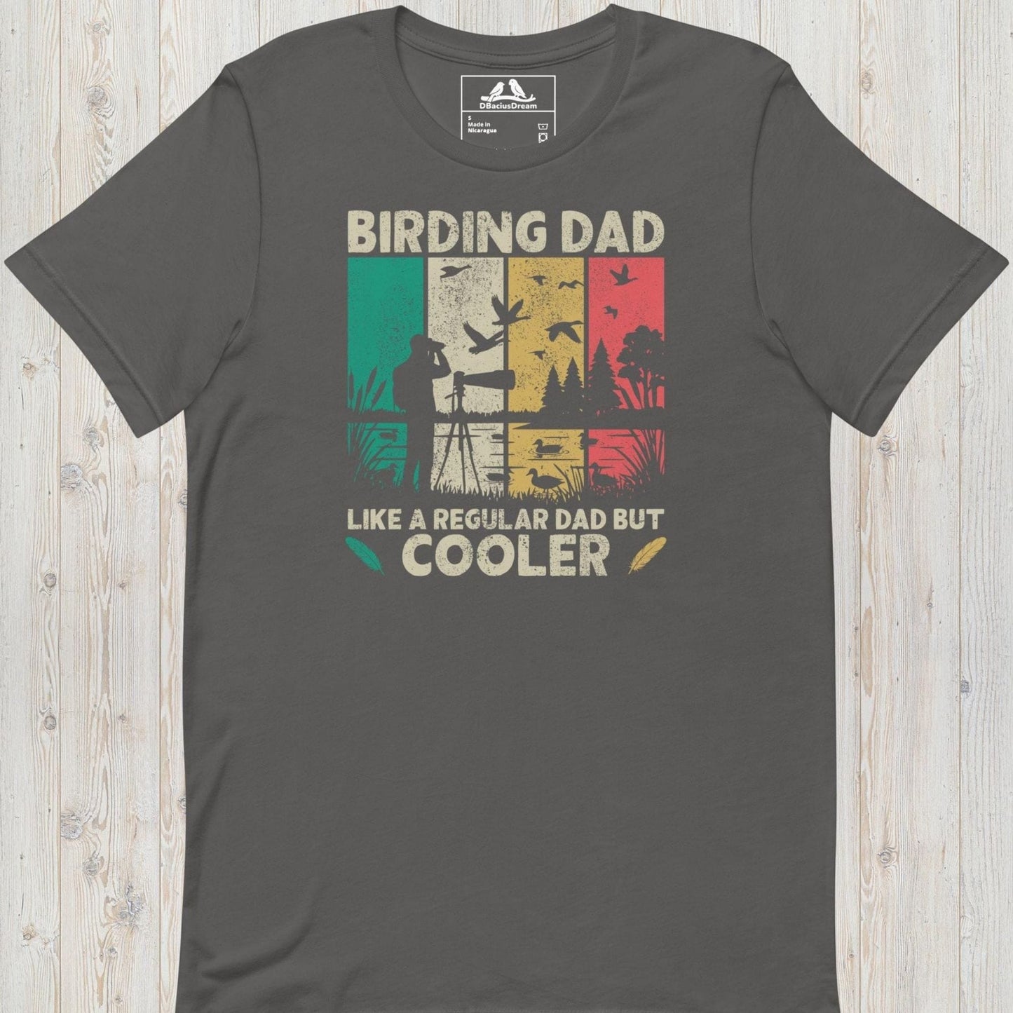Birding Dad Like a Regular Dad But Cooler t-shirt
