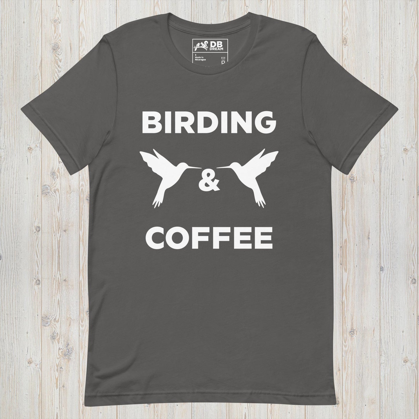 Birding & Coffee Unisex t-shirt