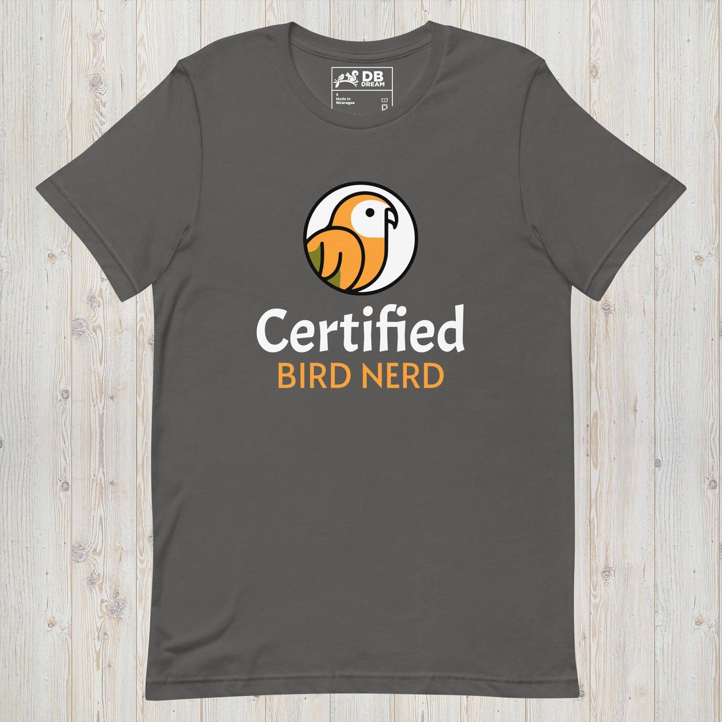 Certified Bird Nerd Unisex t-shirt