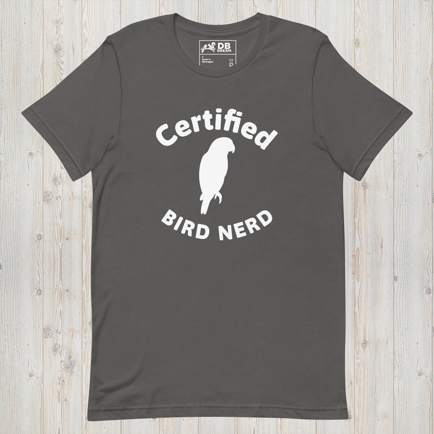 Certified Bird Nerd Unisex t-shirt