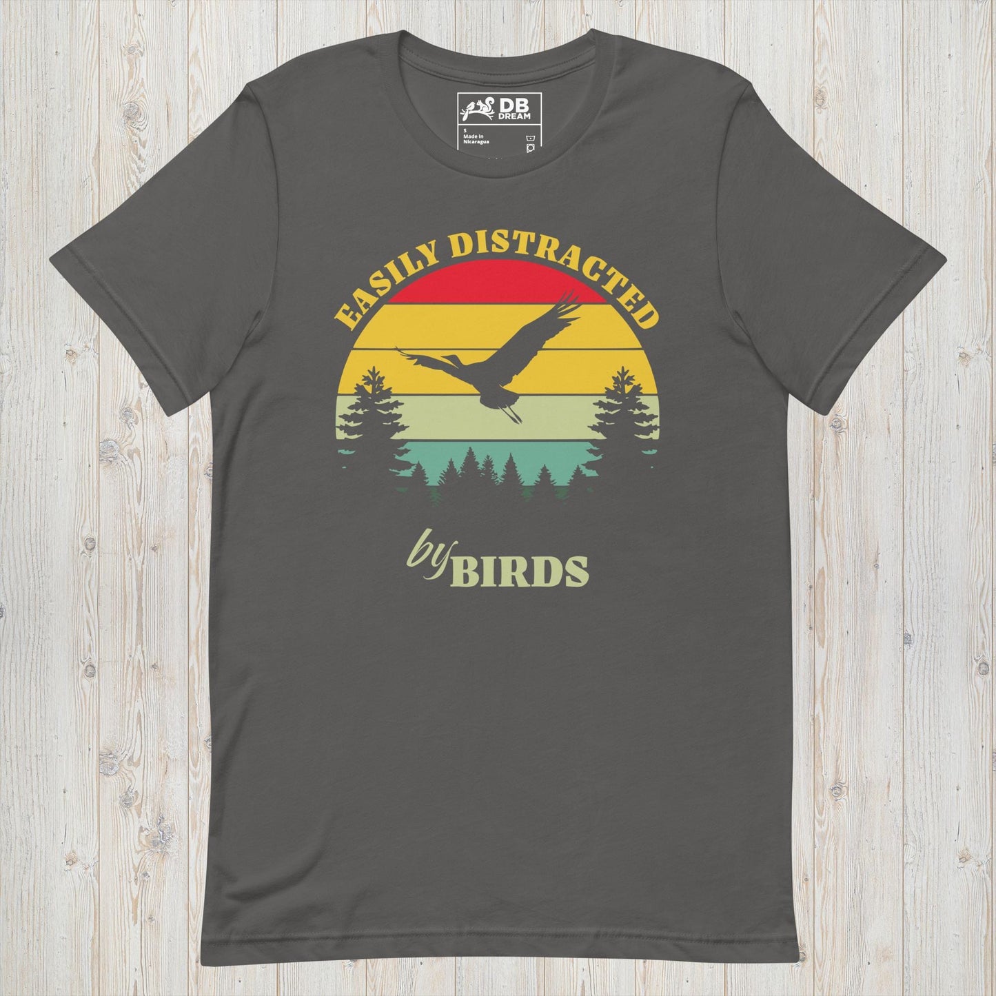 Easily Distracted By Birds Unisex t-shirt