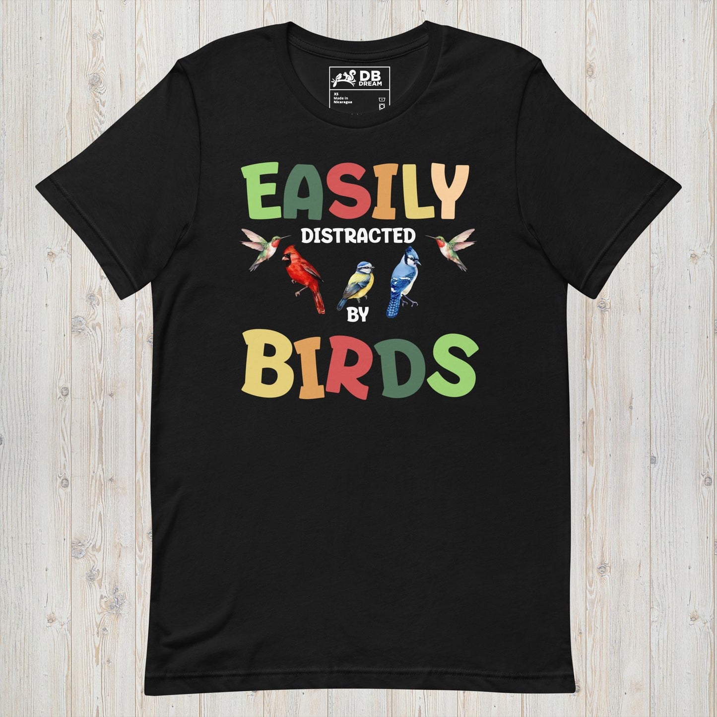 Easily Distracted By Birds Unisex t-shirt