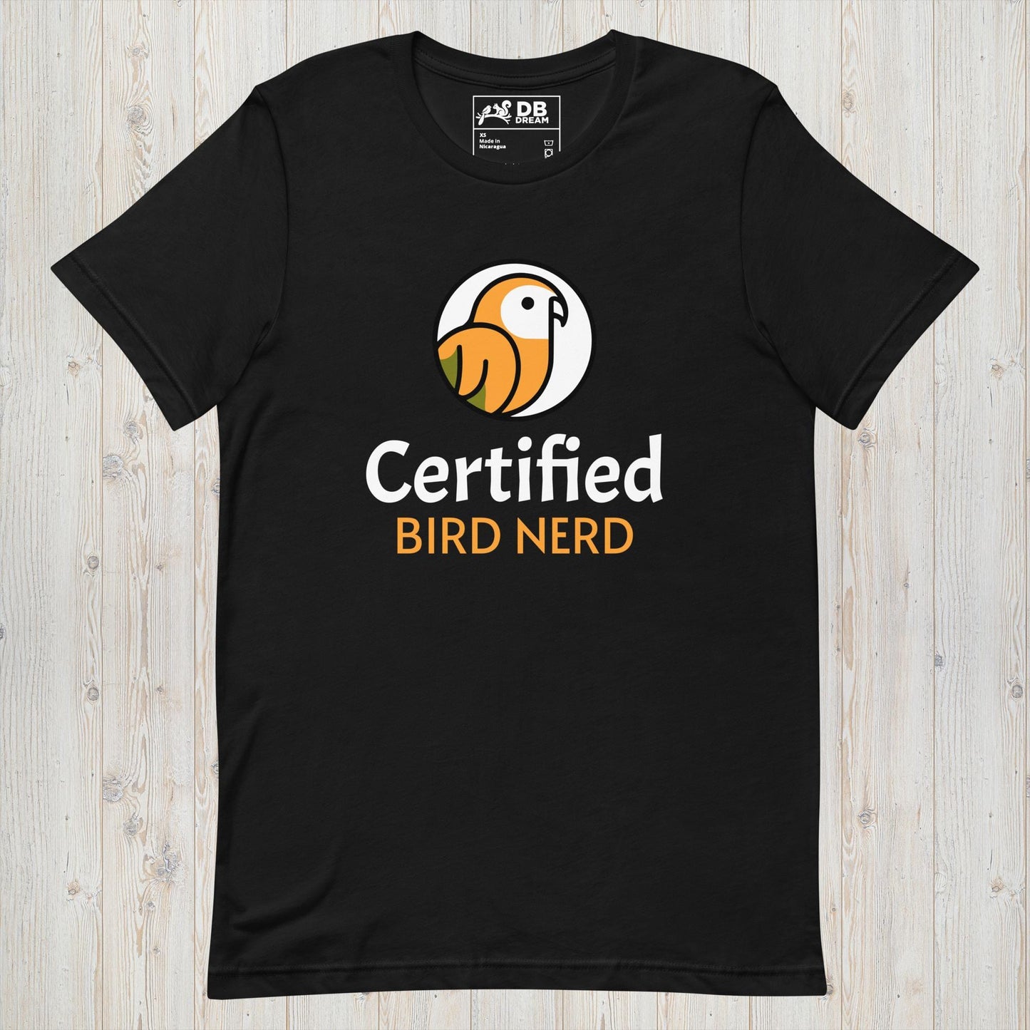 Certified Bird Nerd Unisex t-shirt