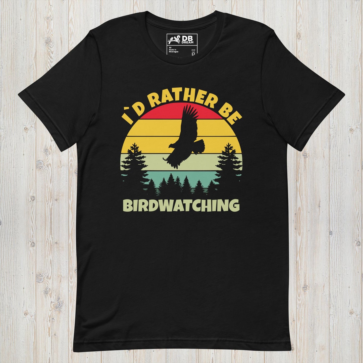 I´d Rather Be Birdwatching Unisex t-shirt