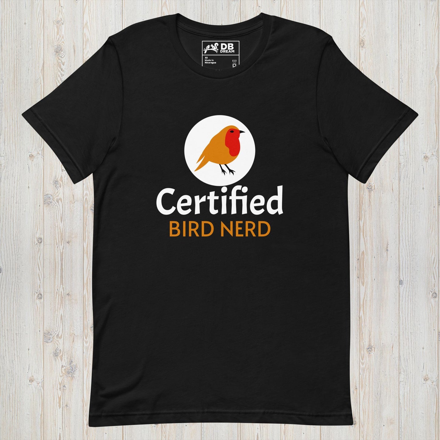 Certified Bird Nerd Unisex t-shirt