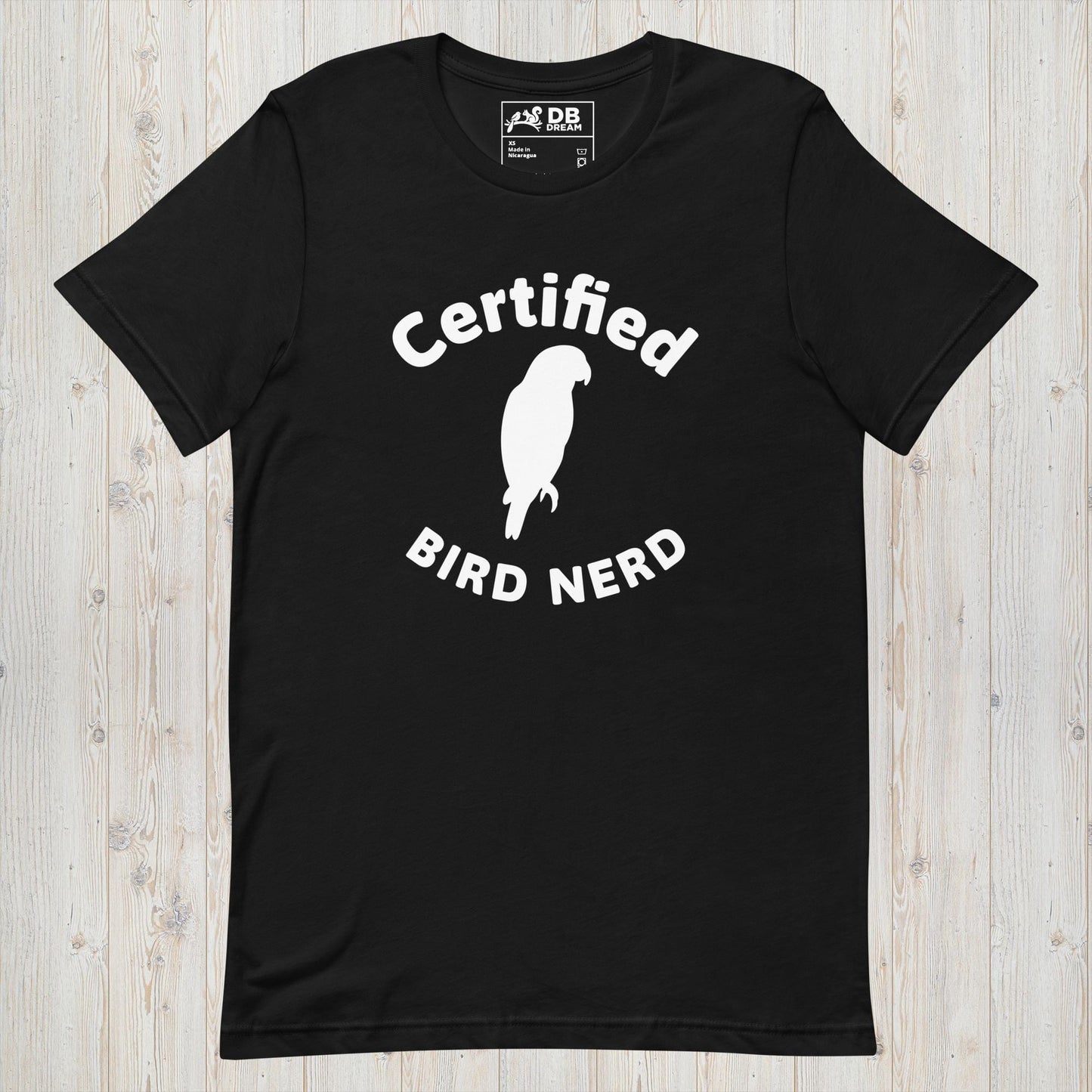 Certified Bird Nerd Unisex t-shirt