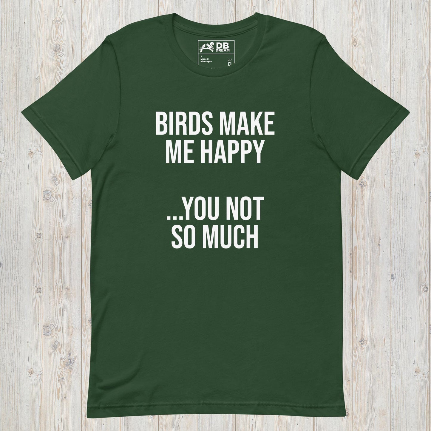 Birds Make Me Happy Unisex t-shirt