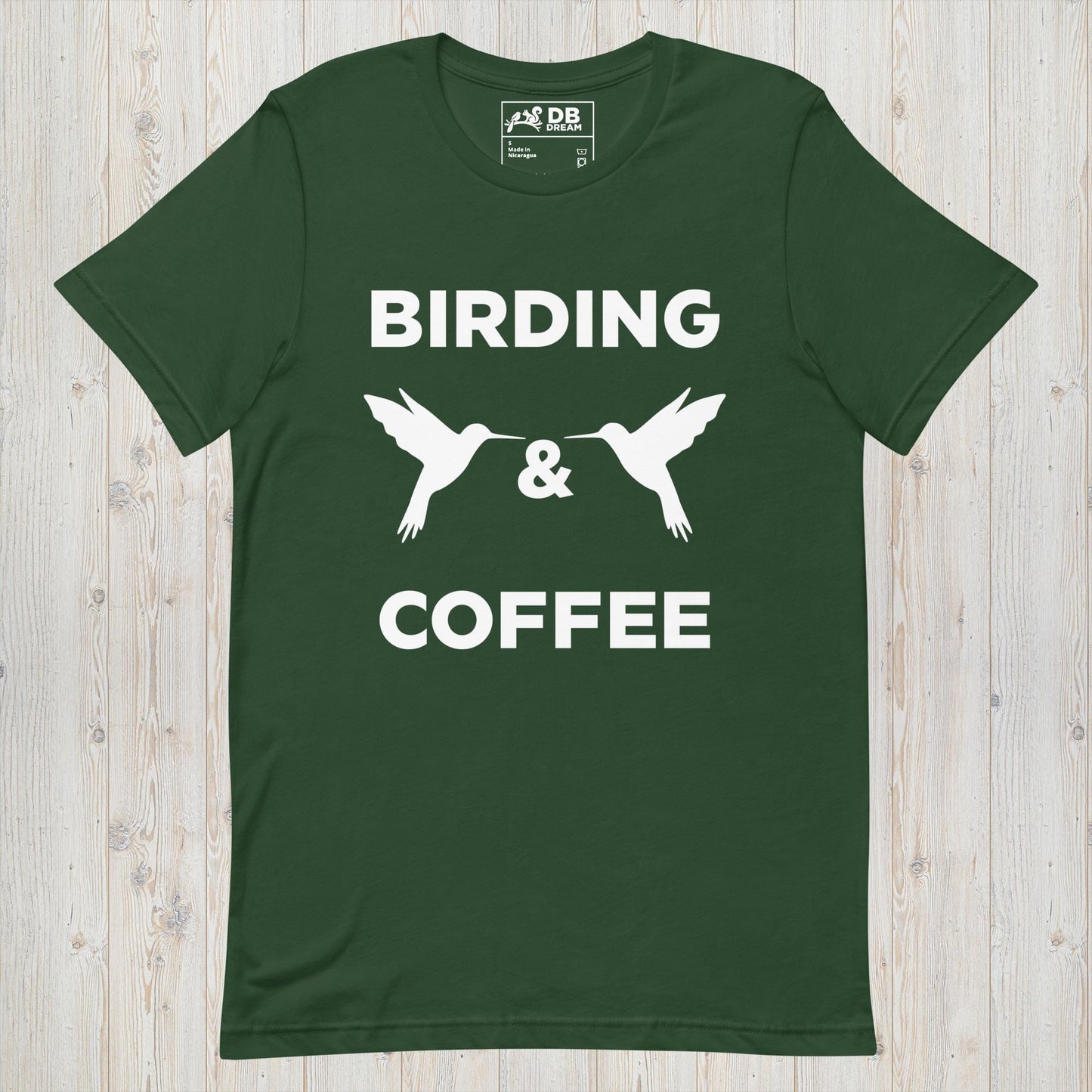 Birding & Coffee Unisex t-shirt