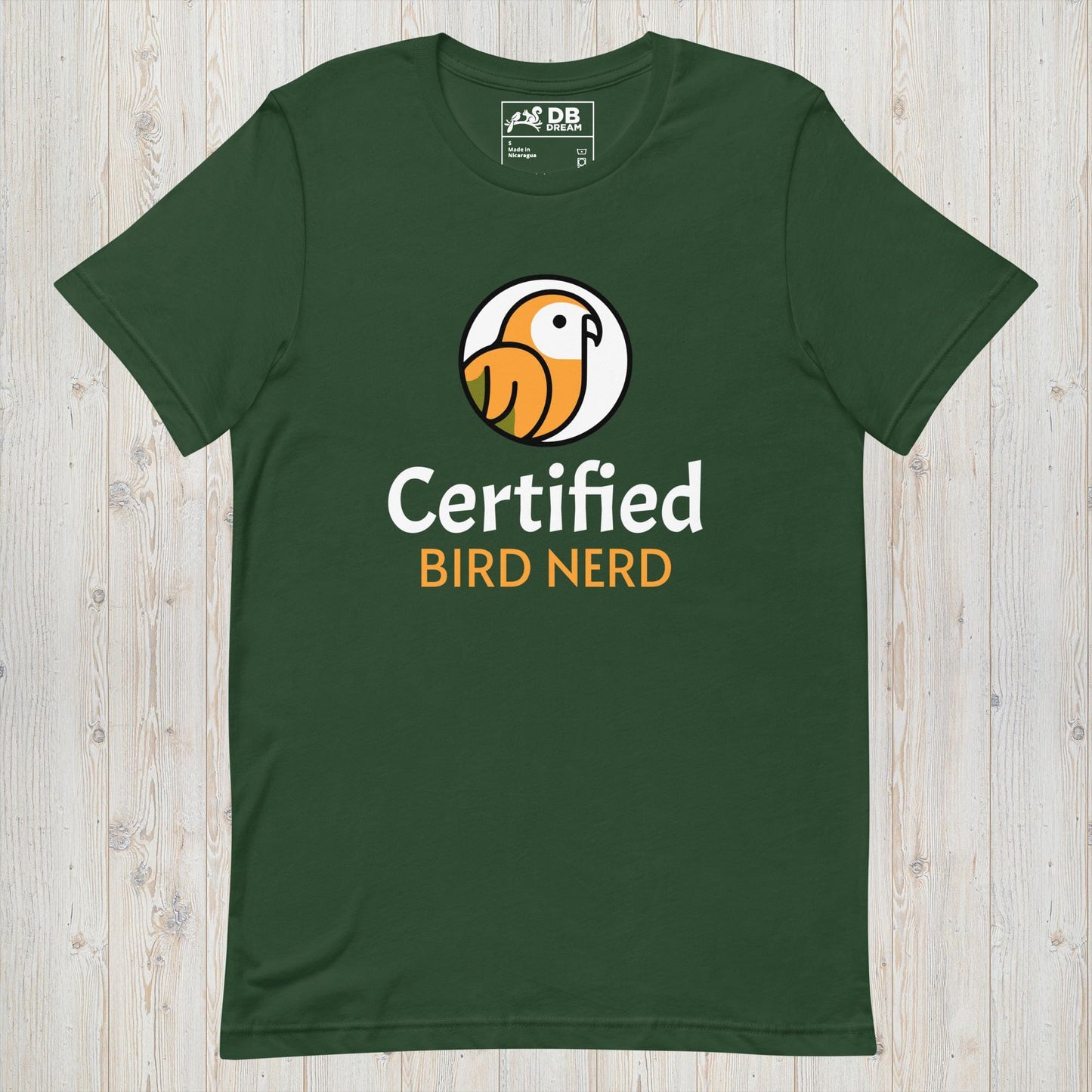 Certified Bird Nerd Unisex t-shirt