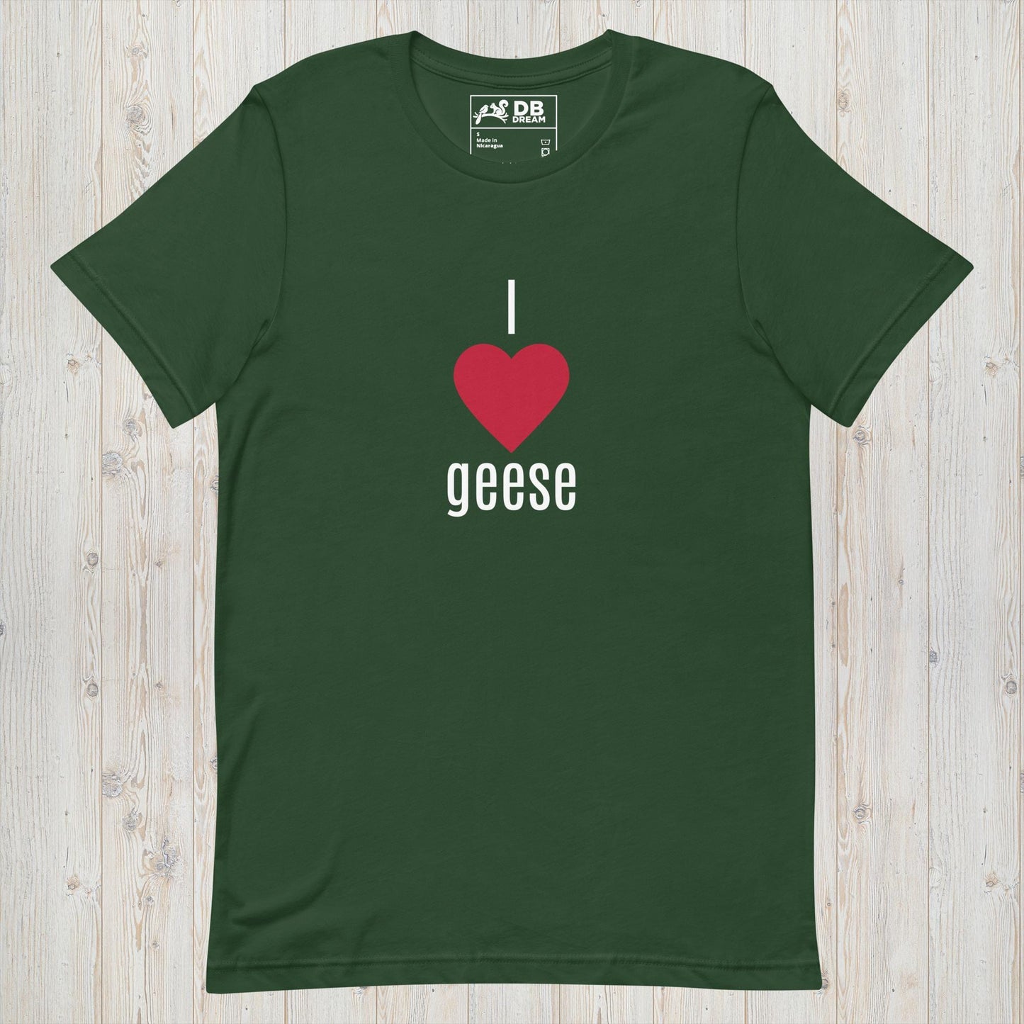 I Love Geese Unisex t-shirt