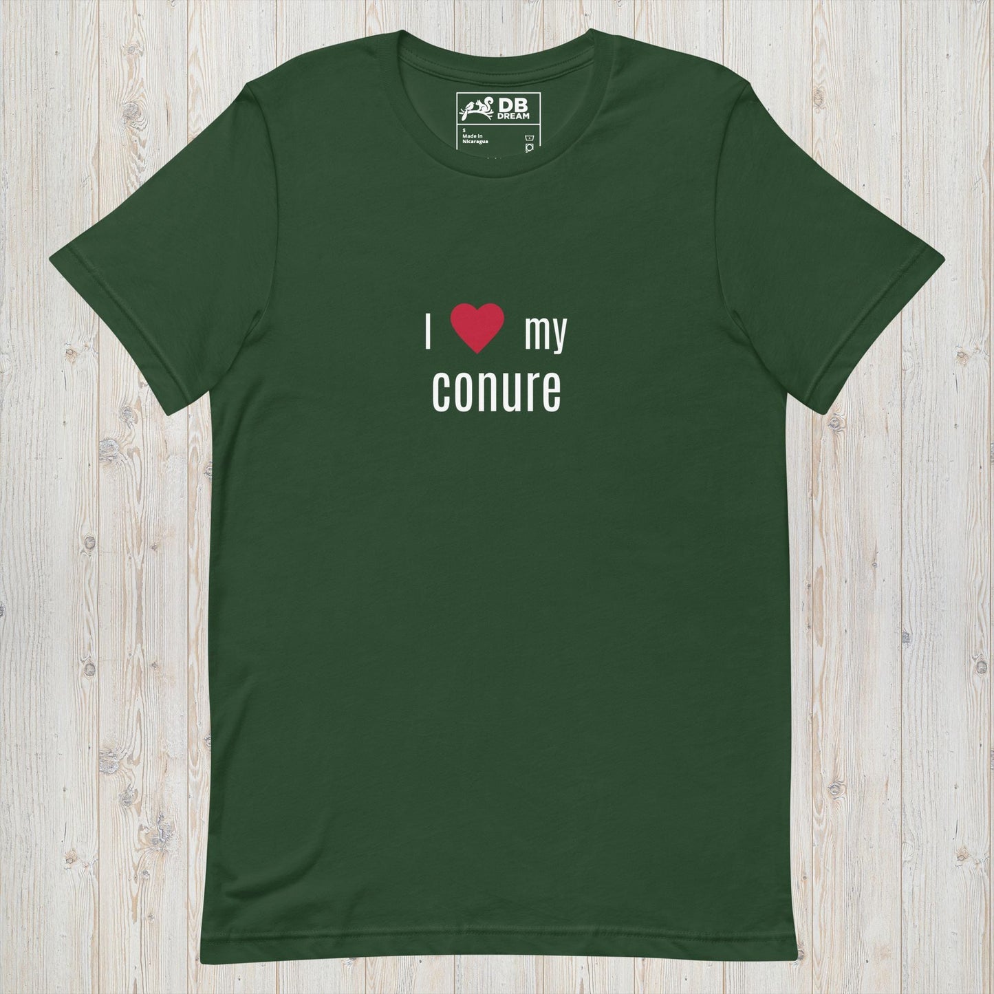 I Love My Conure Unisex t-shirt