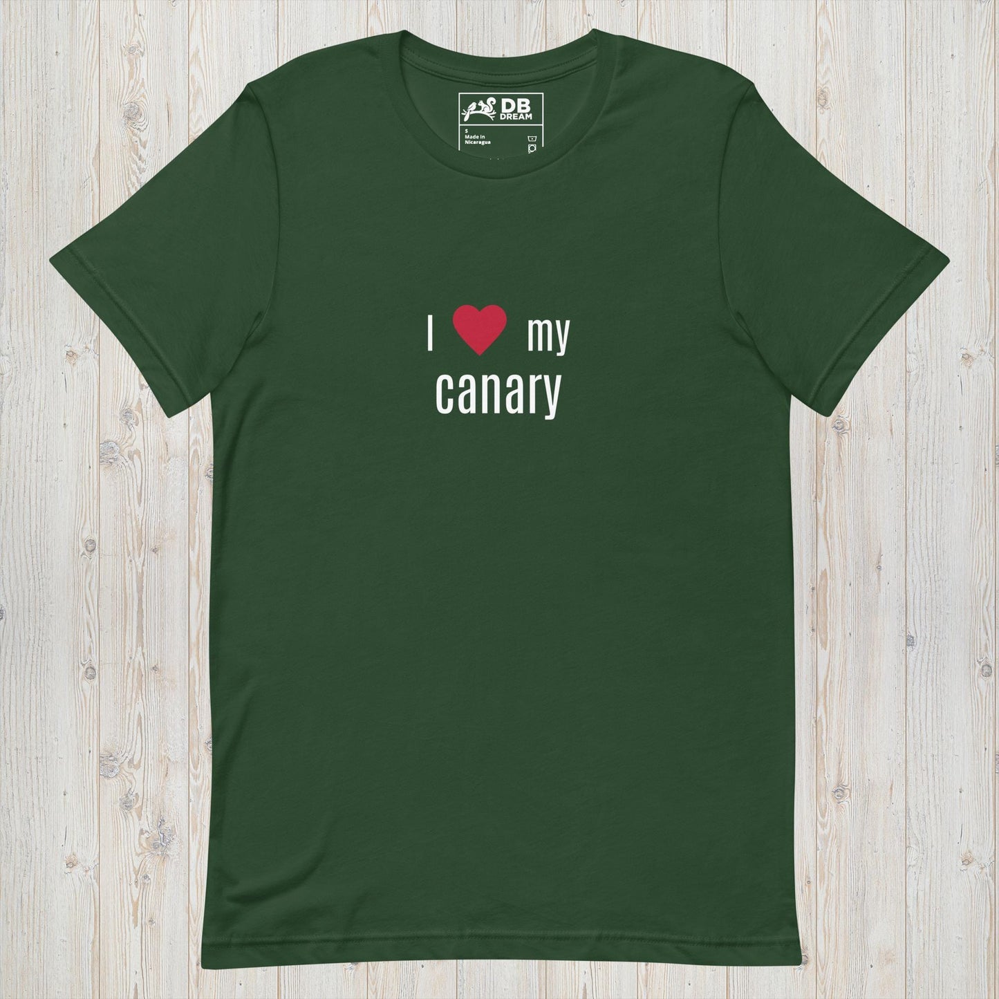 I Love My Canary Unisex t-shirt