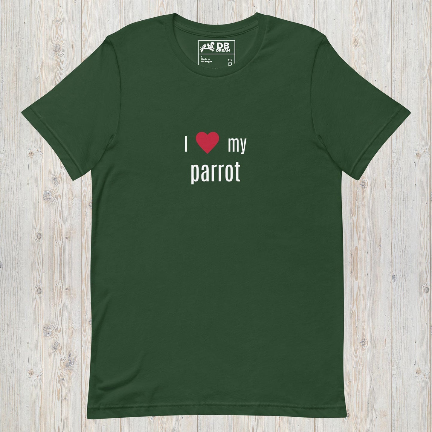 I Love My Parrot Unisex t-shirt