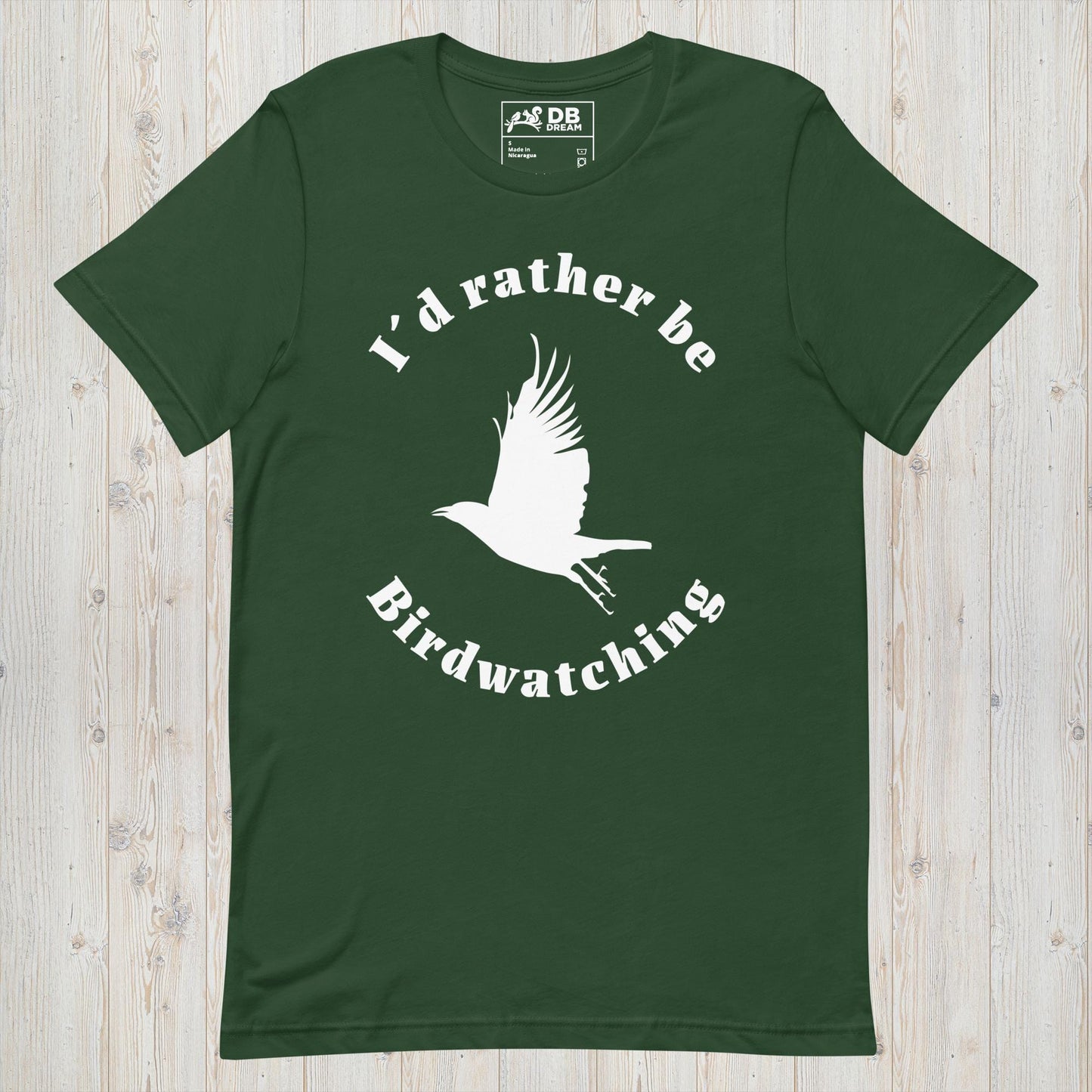 I´d Rather Be Birdwatching Unisex t-shirt