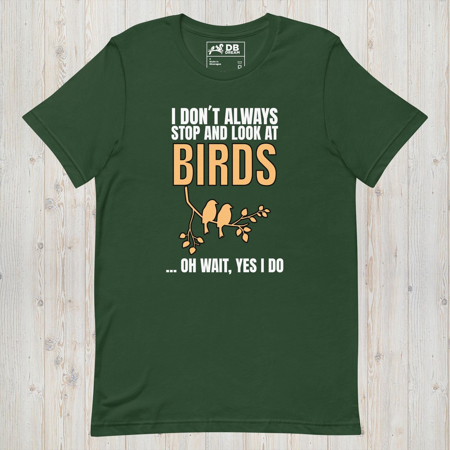 Stop And Look At Birds Unisex t-shirt