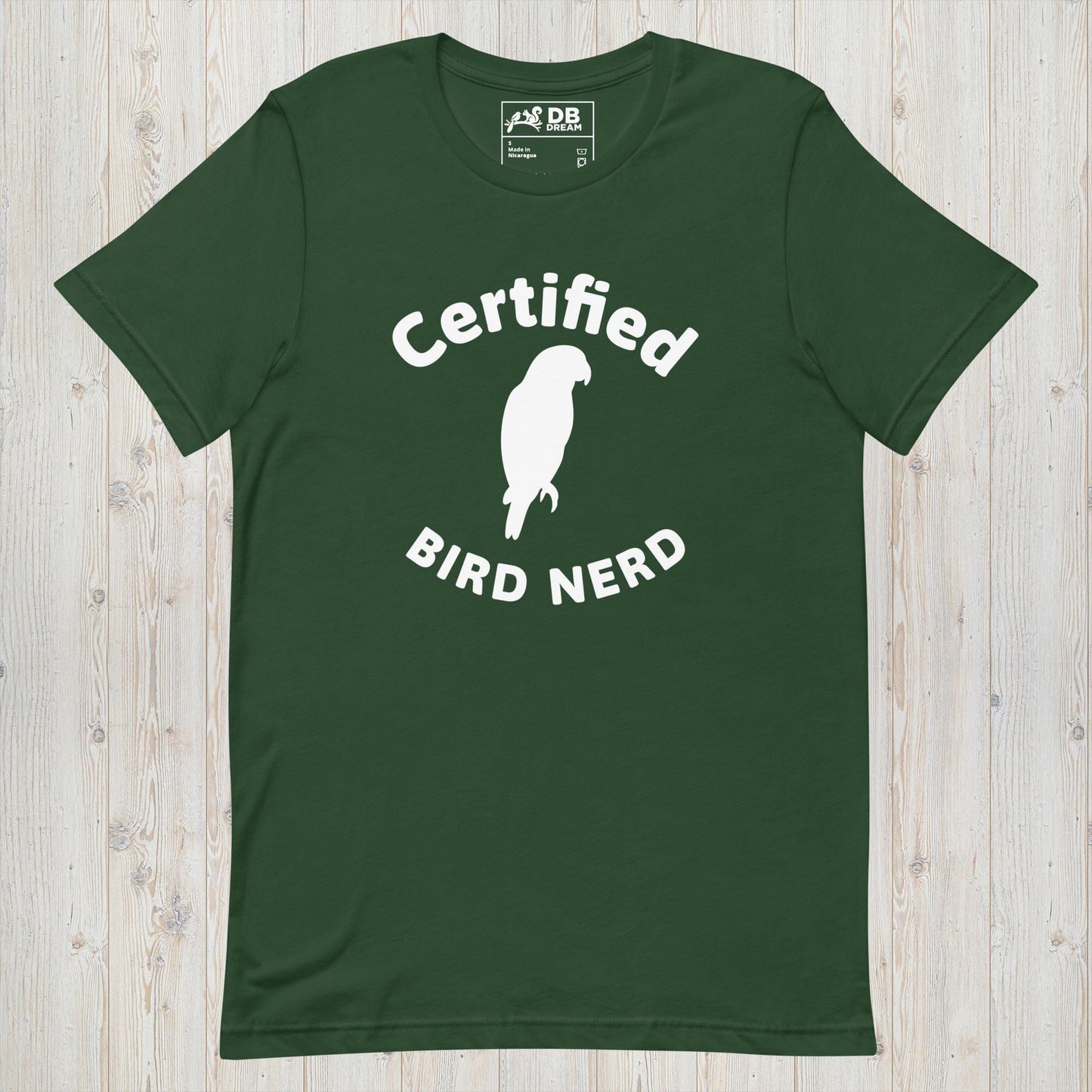 Certified Bird Nerd Unisex t-shirt