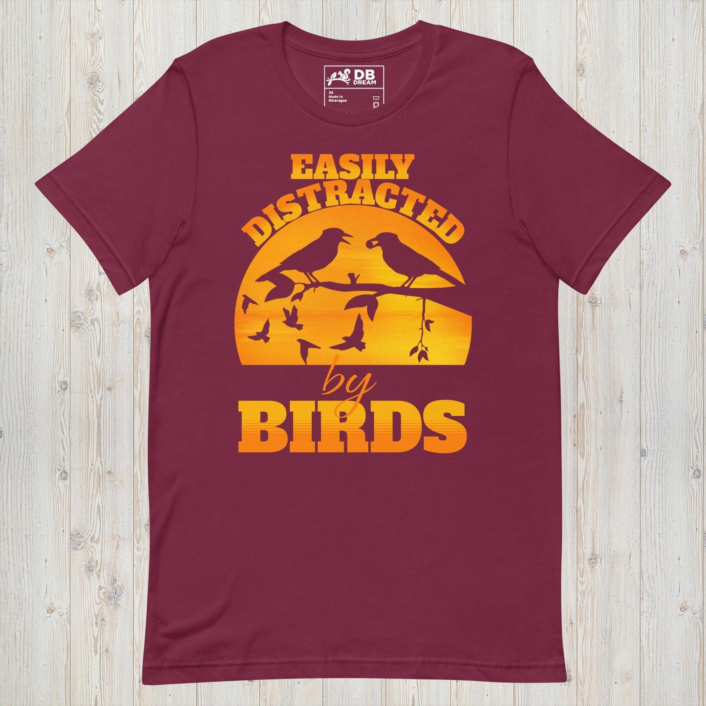 Easily Distracted By Birds Unisex t-shirt