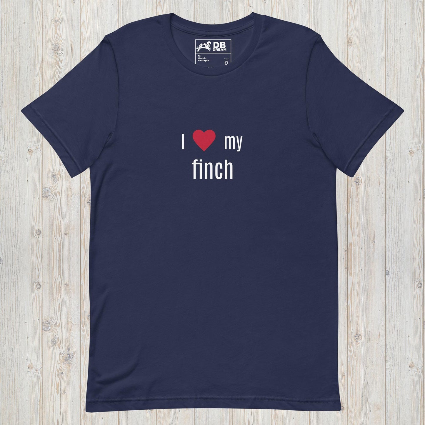 I Love My Finch Unisex t-shirt