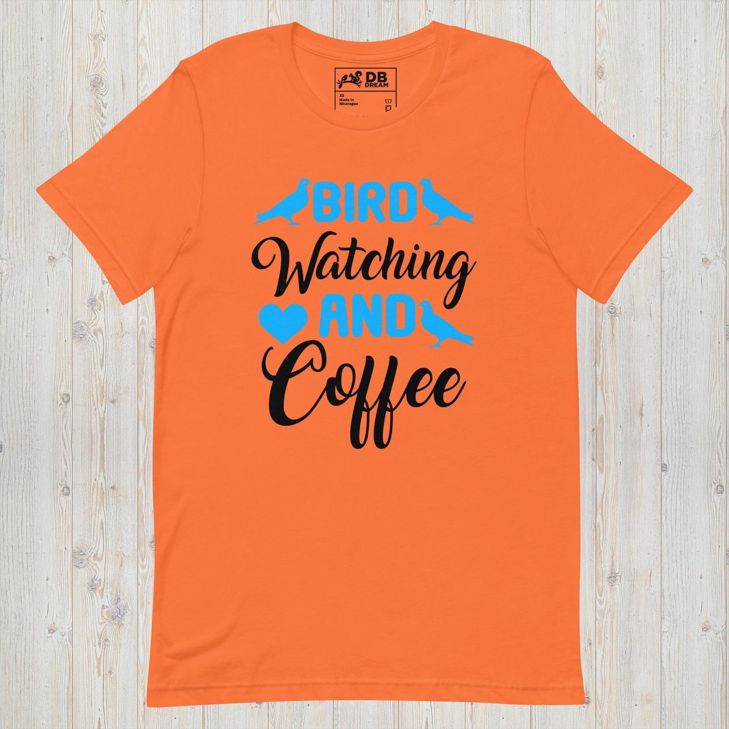 Birdwatching And Coffee Unisex t-shirt