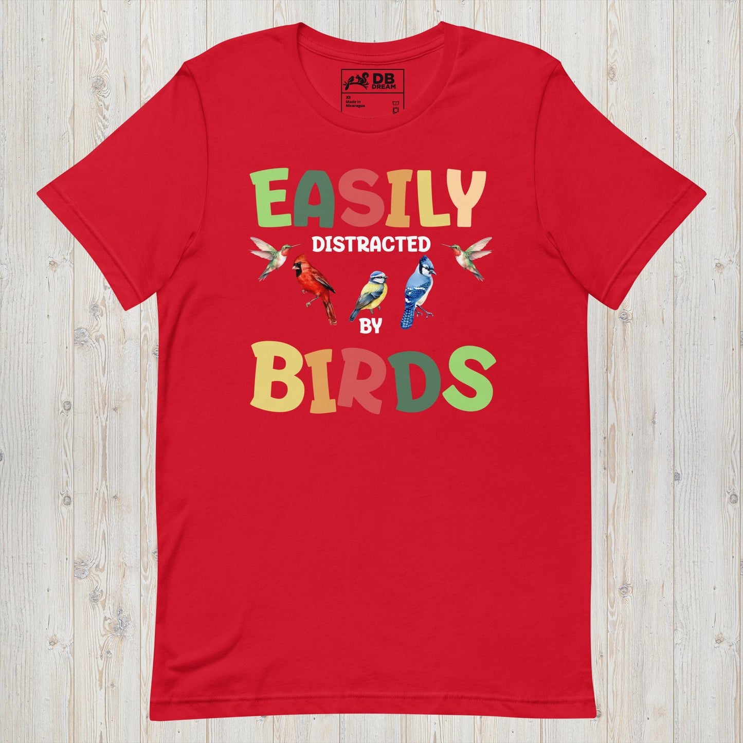 Easily Distracted By Birds Unisex t-shirt