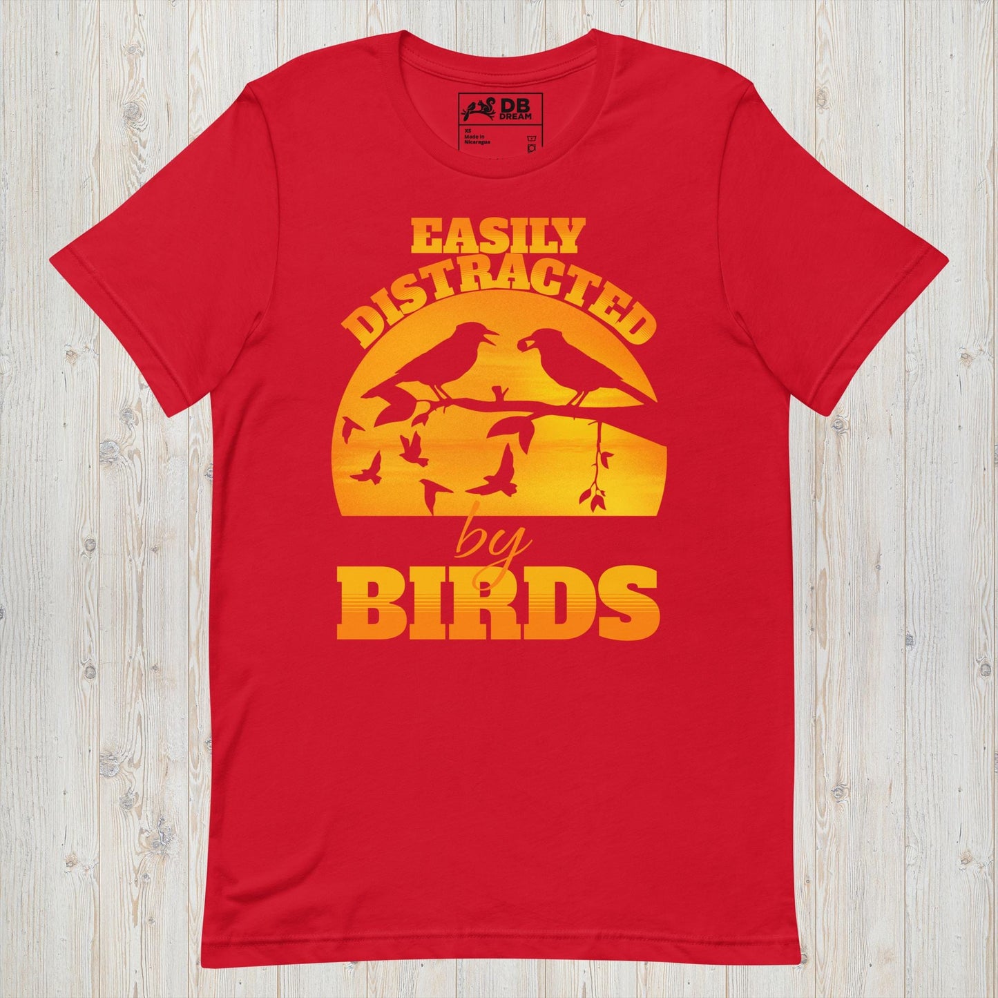 Easily Distracted By Birds Unisex t-shirt