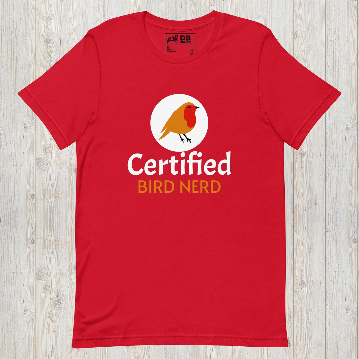 Certified Bird Nerd Unisex t-shirt