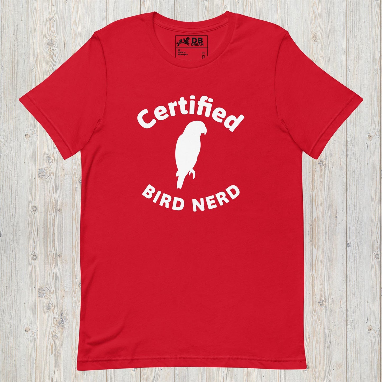 Certified Bird Nerd Unisex t-shirt