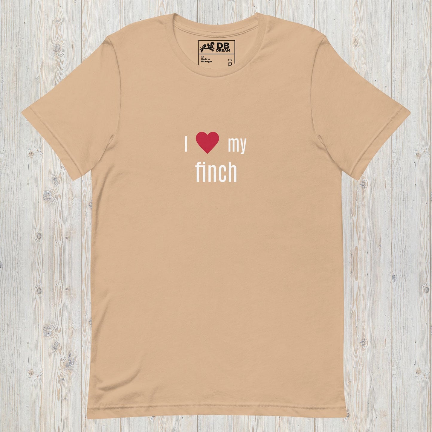 I Love My Finch Unisex t-shirt