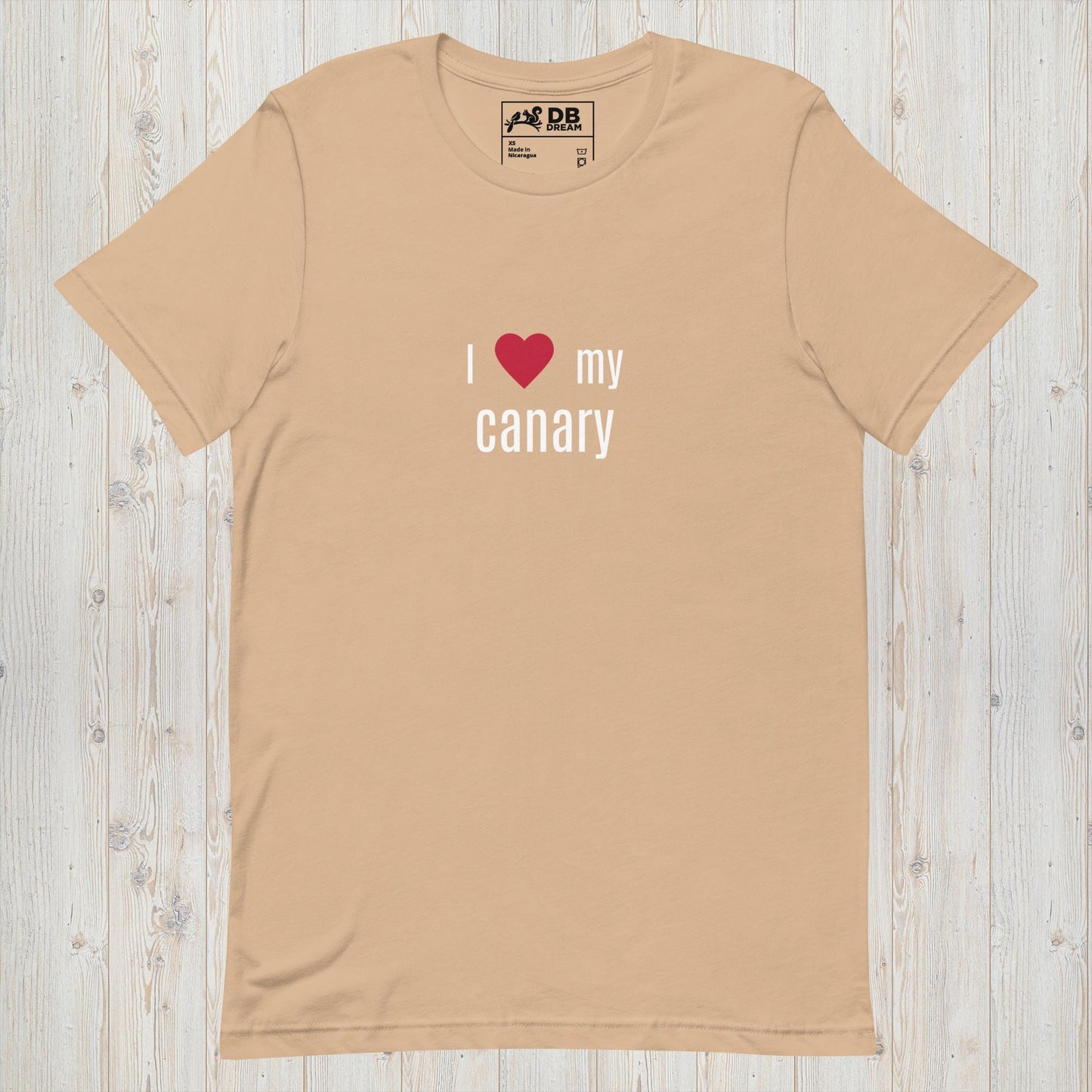 I Love My Canary Unisex t-shirt