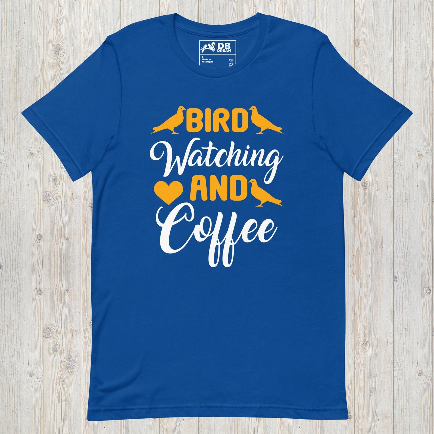 Birdwatching And Coffee Unisex t-shirt