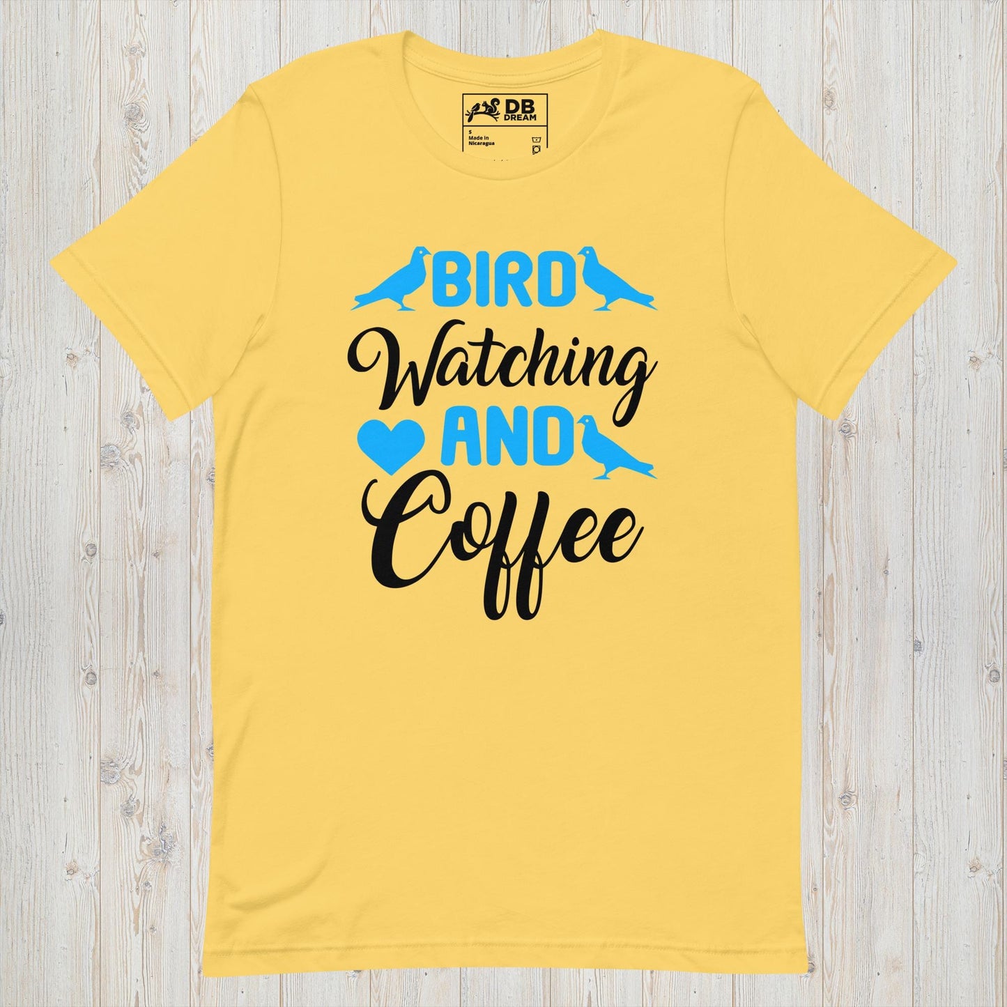 Birdwatching And Coffee Unisex t-shirt