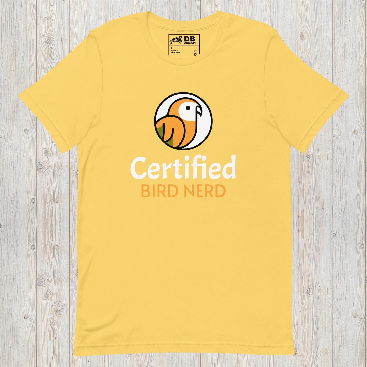 Certified Bird Nerd Unisex t-shirt